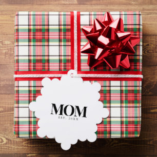 Moeder Opgericht Nieuwe Moeder Cadeau Zwarte Typog Ornament Kaart