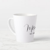 Moeder Opgericht Schrift Elegante Moederdag Aangep Latte Mok (Linkerhoek)