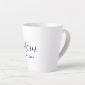 Moeder Opgericht Schrift Elegante Moederdag Aangep Latte Mok (Rechterhoek)