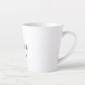 Moeder Opgericht Schrift Elegante Moederdag Aangep Latte Mok (Rechts)
