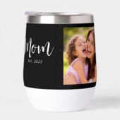 Moeder Opgericht Schrift Zwart Foto (Rechts)