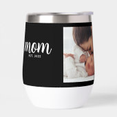 Moeder Opgericht Schrift Zwart Foto (Links)