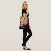 Moeder Opgericht Schrift Zwart Foto Tote Bag (Op model)