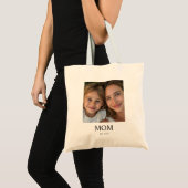 Moeder Opgericht Script Foto Tote Bag (Voorkant (product))