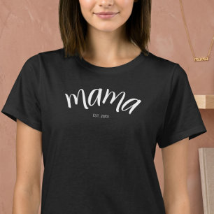 Moeder Opgericht Script Minimalistisch Jaar Nieuwe T-shirt