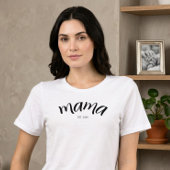 Moeder Opgericht Script Minimalistisch Jaar Nieuwe Tri-Blend Shirt