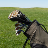 Moeder Opgericht Script Zwart 3 Foto Golfheadcover (Insitu)