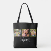 Moeder Opgericht Script Zwart 3 Foto Tote Bag (Achterkant)
