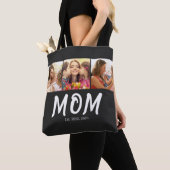 Moeder Opgericht Script Zwart 3 Foto Tote Bag (Dichtbij)