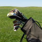 Moeder Opgericht Script Zwart Foto Golfheadcover (Insitu)