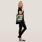 Moeder Opgericht Script Zwarte Foto Cadeau Tote Bag (Op model)