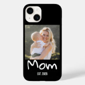 Moeder Opgericht Script Zwarte Foto Case-Mate iPhone Case (Achterkant)