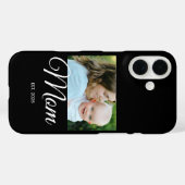 Moeder Opgericht Script Zwarte Foto Case-Mate iPhone Case (Achterkant (horizontaal))