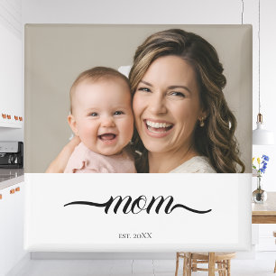 Moeder Opgericht Witte Foto Aangepast Jaar  Magneet