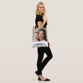 Moeder Opgericht Witte Foto Aangepast Jaar  Tote Bag (Op model)