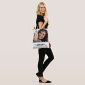 Moeder Opgericht Witte Foto Aangepaste Jaar Elegan Tote Bag (Op model)