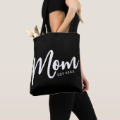 Moeder Opgericht Witte Schrift Tote Bag (Dichtbij)