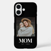 Moeder Opgericht Witte Typografie Foto Cadeau Case-Mate iPhone Case (Achterkant)