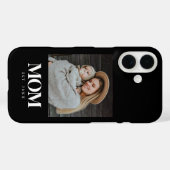 Moeder Opgericht Witte Typografie Foto Cadeau Case-Mate iPhone Case (Achterkant (horizontaal))