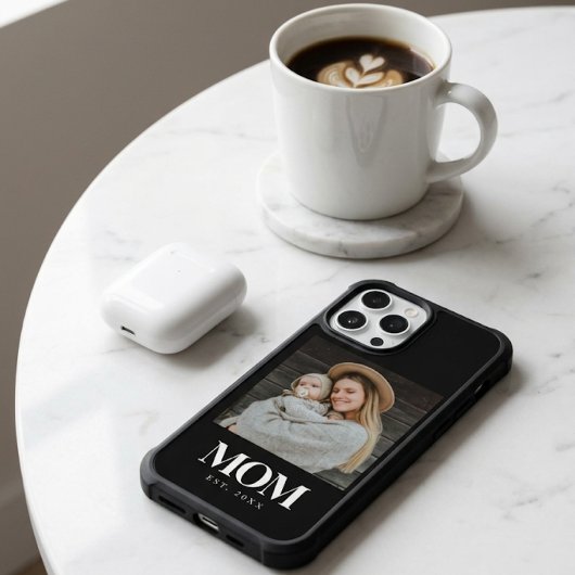 Moeder Opgericht Witte Typografie Foto Cadeau Case-Mate iPhone Case