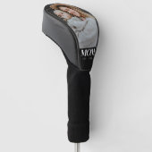 Moeder Opgericht Witte Typografie Foto Cadeau Golfheadcover (Schuin)