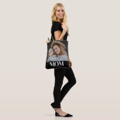 Moeder Opgericht Witte Typografie Foto Cadeau Tote Bag (Op model)