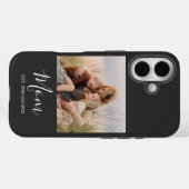 Moeder Opgericht Zwart Elegant Foto Schrift Case-Mate iPhone Case (Achterkant (horizontaal))