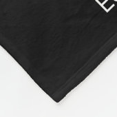 Moeder Opgericht Zwart Modern Vet Script Foto Fleece Deken (Hoek)