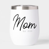 Moeder Opgericht Zwart Schrift Minimaal Elegant (Achterkant)