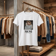 Moeder Opgericht Zwart Typografie Foto Cadeau