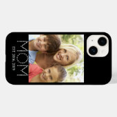 Moeder Opgericht Zwarte Foto Case-Mate iPhone Case (Achterkant (horizontaal))
