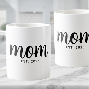 Moeder Opgericht Zwarte Script Nieuwe Moeder Cadea Koffiemok