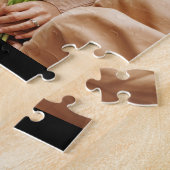 Moeder Opgerichte Datum Script 3 Foto Vet Modern Legpuzzel (Zijkant)