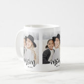 Moeder Opgerichte Script Foto Koffiemok (Voorkant links)