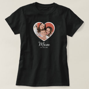 Moeder Opgerichte Script Foto T-Shirt