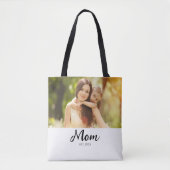 Moeder Opgerichte Script Foto  Tote Bag (Voorkant)