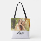 Moeder Opgerichte Script Foto  Tote Bag (Achterkant)