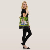 Moeder Opgerichte Script Zwart Foto Tote Bag (Op model)