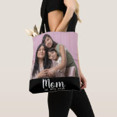 Moeder Opgerichte Script Zwarte Foto Tote Bag (Dichtbij)