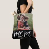 Moeder Opgerichte Script Zwarte Foto Tote Bag (Dichtbij)