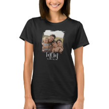 Moeder Opgerichte Scriptie Foto T-Shirt