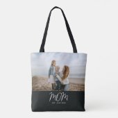 Moeder Opgerichte Scriptie Foto Tote Bag (Achterkant)