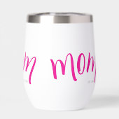 Moeder Oprichting Jaar Wit Heet Roze (Achterkant)