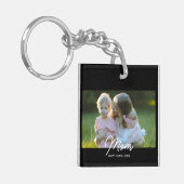 Moeder Oprichtings Script Foto Sleutelhanger (Voorkant Links)