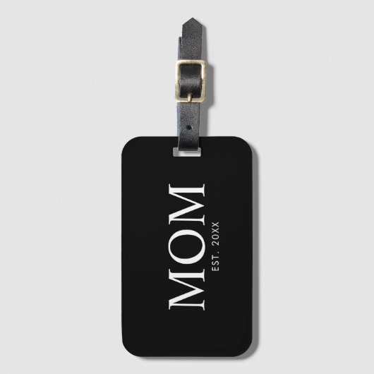 Moeder Oprichtingsjaar Bagagelabel (Voorkant (verticaal))