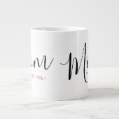 Moeder Oprichtingsjaar Gepersonaliseerd Grote Koffiekop (Voorkant)