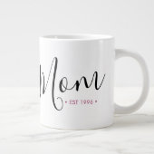 Moeder Oprichtingsjaar Gepersonaliseerd Grote Koffiekop (Rechts)