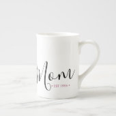 Moeder Oprichtingsjaar Gepersonaliseerd Porselein Kop (Rechts)