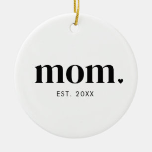 Moeder Oprichtingsjaar Keramisch Ornament