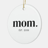 Moeder Oprichtingsjaar Keramisch Ornament (Links)